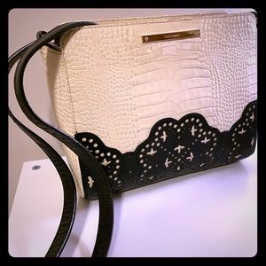 Black and Ivory Brahmin shoulder bag